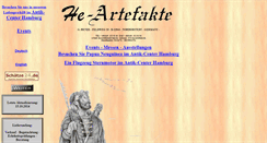 Desktop Screenshot of he-artefakte.de